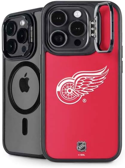 Skinit Kickstand Phone Case Compatible with iPhone 14 Pro - Officially Licensed NHL Detroit Red Wings Jersey Design