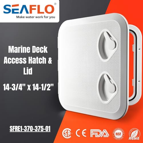 image for SEAFLO Marine Boat Deck Rectangular Access Hatch - 14.57