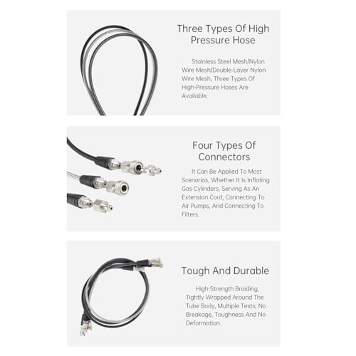 Flexible tuyau connecteur double régulateur acier inoxydable plongée
