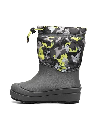 BOGS Unisex-Child Snow Shell Boots-Camo Texture (Toddler/Little Big Kid)