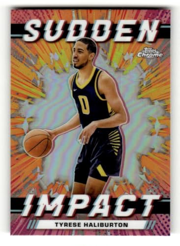 2023-24 Topps Chrome Sudden Impact #SI-15 Tyrese Haliburton Indiana Pacers NBA Basketball Trading Card