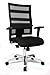 Produktbild Topstar Bürostuhl X-Pander weiss-schwarz - mit Armlehne - Rollen-Set für Teppichböden