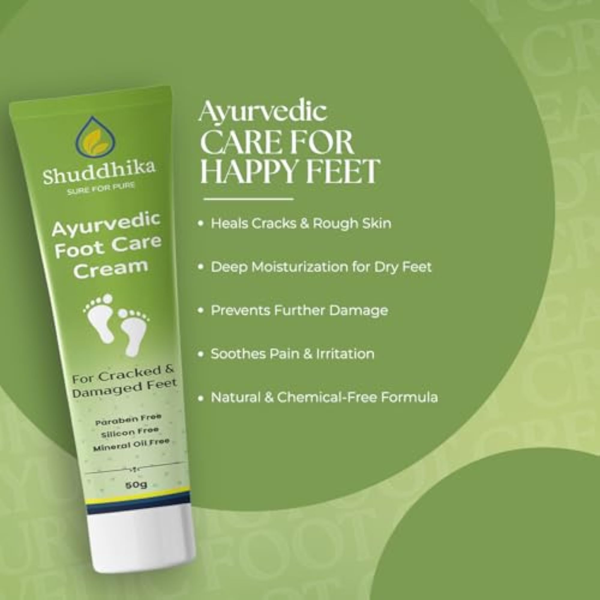 Shuddhikka Ayurvedic Foot Care Cream, 50g