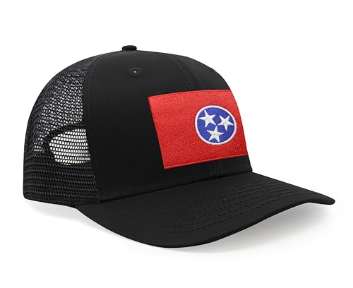 Image of International Tie State Hat for Men and Women, Adjustable Snapback Trucker Baseball Cap with Embroidered Patch