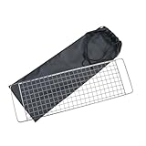 Rejilla de acero inoxidable para barbacoa de repuesto, malla de alambre de larga duración de 38 x 12 cm para parrilla de carbón o gas al aire libre, calor uniforme (B)
