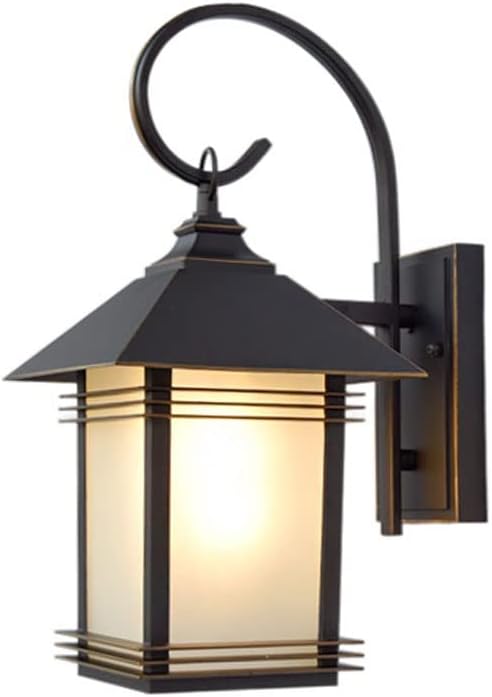 GUOGUOSM E27 Buitenwandlicht Outdoor IP42 Waterdichte wandligingen Europese stijl Villa Garden Balkon Lichte Amerikaanse stijl Buiten Terras Patio Patio Buiten Wall Lamp