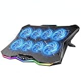 AICHESON RGB Laptop Cooling Pad 8 Fans for 15.6-17.3 Inch PC Notebooks