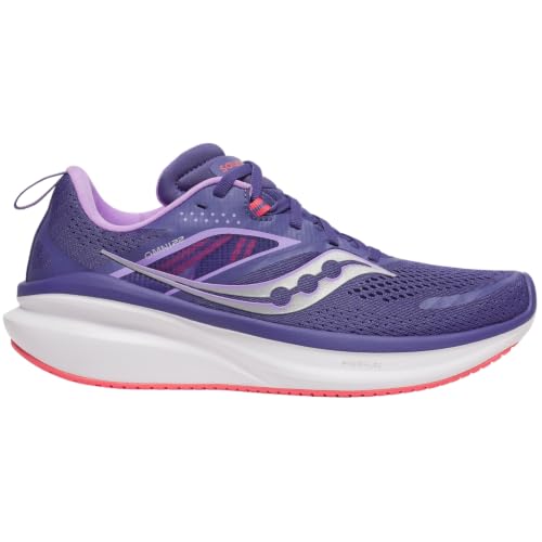 Saucony Women's Omni 22 Sneaker, Marine/Crocu, 5.5 - image 2