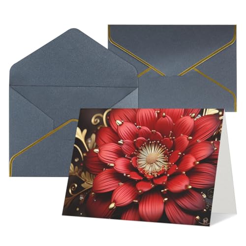 Cartes de vœux vierges avec enveloppes lot de 12 pour anniversaire remerciement et mariage