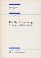 Die Rechtsordnung der Bundesrepublik Deutschland: Eine Einfuhrung 3893312285 Book Cover