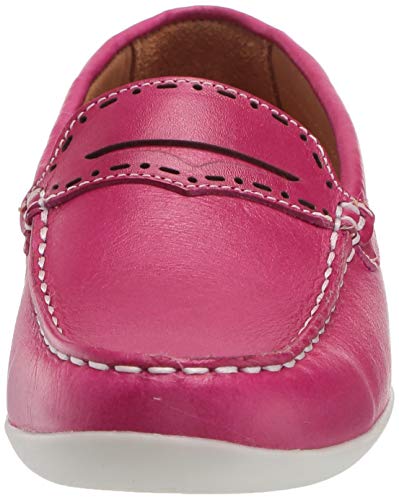 Image of Marc Joseph New York Kids' Genuine Leather Made in Brazil Driving Loafer with Penny Detail