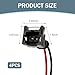 Downhill 4 PCS Automobile Fuel Injector Connector, Fuel Injector Wiring Harness, Waterproof Shell Copper Core Plug with Extended Tail Wiring Harness, Universal for Most Cars (Black)