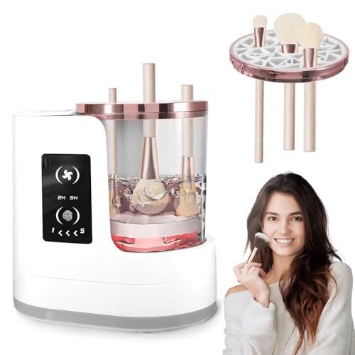 Nettoyeur de pinceaux de maquillage électrique 3 en 1 portable USB avec séchoir intégré