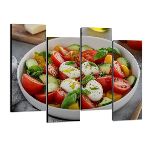 Canvas Wall Art Caprese salad cherry tomatoes mini mozzarella balls