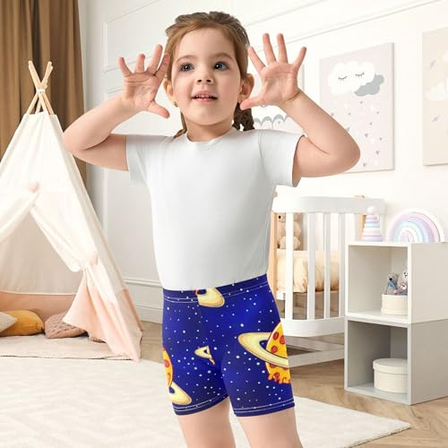 Joisal Toddler Biker Shorts Girls Cotton Under Dress Shorts Print 4t Children Cartoon Pizza Planet4
