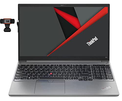 Lenovo 2023 Newest Thinkpad E15 Laptop, 15.6 Inch Fhd Display, Intel Core I5-1235U (10 Core), 24Gb Ram, 512Gb Ssd, Intel Iris Xe Graphics, Bluetooth, Windows 10 Pro, Bundle With Jawfoal Usb Webcam #TOP17