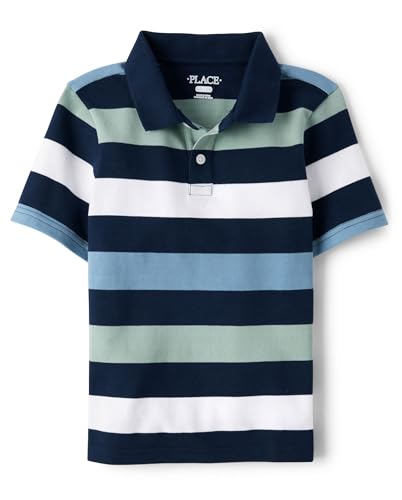 Image of The Children's Place Boys' Uniform Short Sleeve Pique Polo