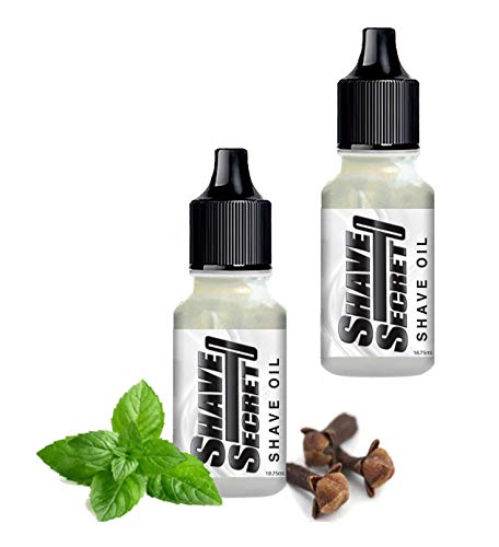 SHAVE SECRET SHAVING OIL- THE BEST SHAVE EVER! 18.75ML(2 Pack)