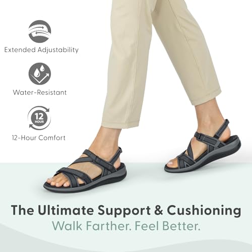 Orthofeet Women's Orthopedic Water-Friendly Lake Sandals2