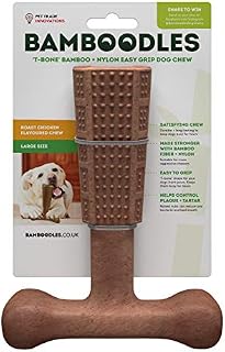Bamboodles T-Bone Dog Chew for the most even the most aggressive of chewers LARGE CHICKEN