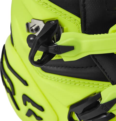 FOX RACING Stivali Comp Unisex,Giallo Fluo,11,5