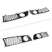 MIC Front Upper & Lower Grille Grill Assembly & Fog Light Cover Grill Compatible with 2002-2005 Audi A4 B6 Sedan,Gloss Black (Upper Lower+Fog Light Grille)