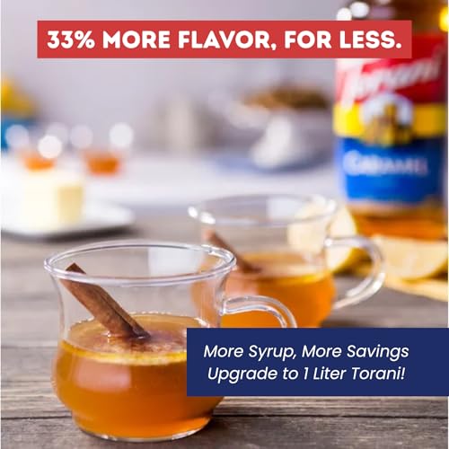 Image of Torani Caramel Syrup 1L with Pump - Lattes, Frappes & Cocktails