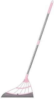 MCYAW Balai en Caoutchouc Poussoir Main balayeuse balaie Magique Balai Balai Balai d'essuie-Glace pour Sol Nettoyage Casquette balaye balaye Balai de Cheveux (Color : Pink Standard)