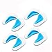 Cisixin 4 Paires Semelles orthopédiques en Silicone Gel Pad Arch Orthétique Semelle Pied Plat (Bleu)
