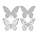 Sizzix Thinlits Die Set 661802, Mini Butterfly by Tim Hotlz, 4 Pack, Multi Color, One Size