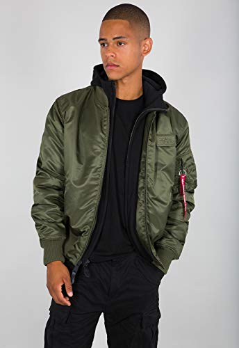 Alpha Indutries MA-1 D-Tec blouson bomber pour homme Darkgreen/Black