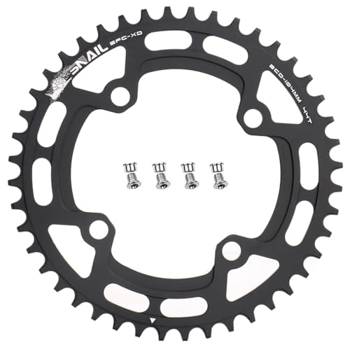 CYSKY Plateau de vélo 104 BCD 40 42 44 46 48 50 52 Dents Narrow Wide Mono Plateau VTT avec boulons de pignon pour vélo de Route, VTT, Gravel, BMX, Ebike...