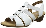 Flexible Laufsohle Gabor Shoes Damen Comfort Sport Riemchensandalen, Weiss 50), 40.5 EU