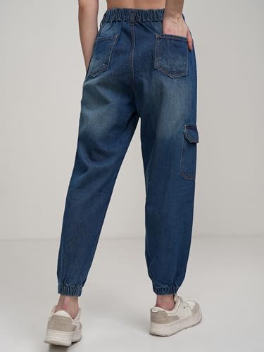 Image of Tokyo Talkies Women's Jogger Regular Mid-Rise Jeans Pant