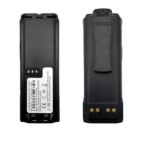 biemotwoway NNTN6034 5000mAh Impress Li-ion Battery for XTS3000/XTS3500/XTS4250/XTS5000 Radio - Includes Belt Clip | Compatible with EF Johnson 5100, IC-U81T, MTP200, Datron G25RPV100