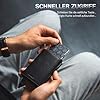 IceReco Portmonee Herren Reisepasshülle Leder Slim Wallet mit Münzfach Geldbörse Kartenetui Klein/Mini Karten Geldbeutel Kartenhalter Portemonnaie mit RFID Schutz Brieftasche Portemonaie #4