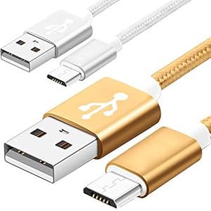2 Pack 5 Ft Replacement Micro USB Cable,Powerline Data USB Cord Compatible with Amazon Kindle, Kindle Touch, Kindle Fire…