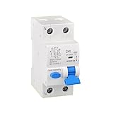 FI LS Schalter 16A RCBO 1P+N 30mA Typ A Kurve B 6kA 230V,Fehlerstromschalter mit DIN-Schienen-Montage für Haushalt und Industrieanwendungen