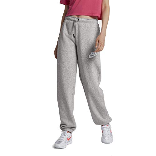 Nike Sportswear Rally Loose Women's Fleece Pants (Grey Heather/Pale Grey/White, X-Large)