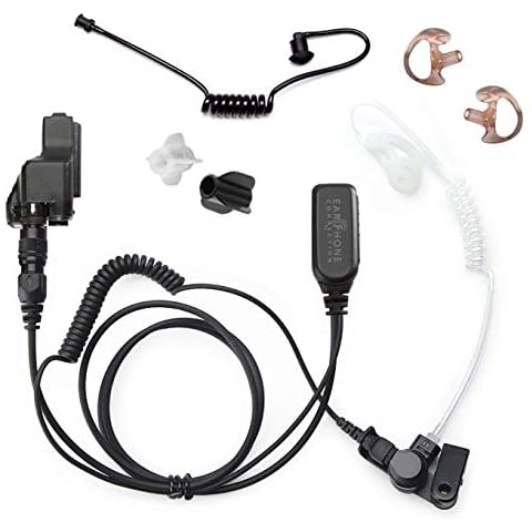 Radio Earpiece for Motorola XTS Series, EP1323QR Quick Release Hawk Lapel Mic, Police Surveillance Headset, Includes Exclusive Accessory Pack Cover