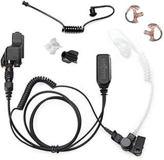 Radio Earpiece for Motorola XTS Series, EP1323QR Quick Release Hawk Lapel Mic, Police Surveillance Headset, Includes Exclusive Accessory Pack