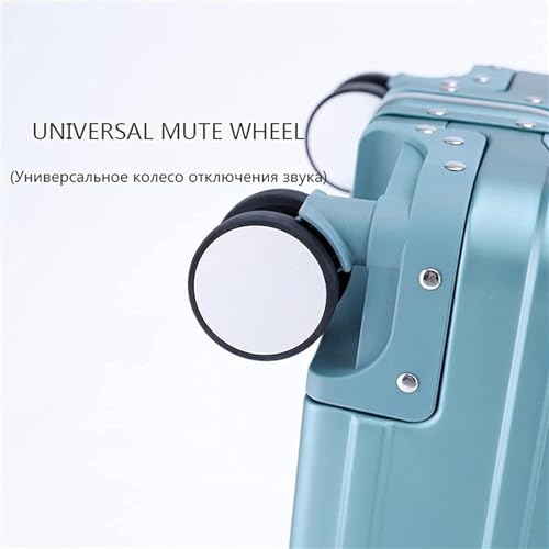 Luggage Travel Gear Aluminum Frame Hard Suitcase with TSA Lock No Zipper with Spinner Silent Wheels(E,20")4