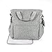Walking Mum. Bolso Organizador Dreamer. Bolsa de Bebé para Silla de Paseo con Cambiador. Resistente y de Mucha Capacidad. Color Gris con Estampado de Estrellas. Medidas 38X36X13 cm.