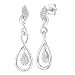 Produktbild Naava Damen-Ohrstecker 9 Karat 375 Weißgold Rundschliff weiß Diamant PE05677W