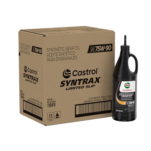 Castrol Syntrax Limited Slip 75W-90 Gear Oil - 1 Quart, (Pack of 6)