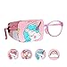 Astropic 1Pc Cotton and Silk Eye Patch for Kids Girls Boys Eye Patch for Glasses Medical Eye Patch for Children with Lazy Eye Amblyopia Strabismus and After Surgery (Right Eye, Blue Hair Unicorn)