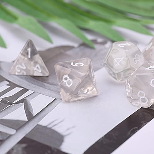MURUI ZX Set Of 7 Sided Polyhedral Dice For RPG DND D And D D4-D20