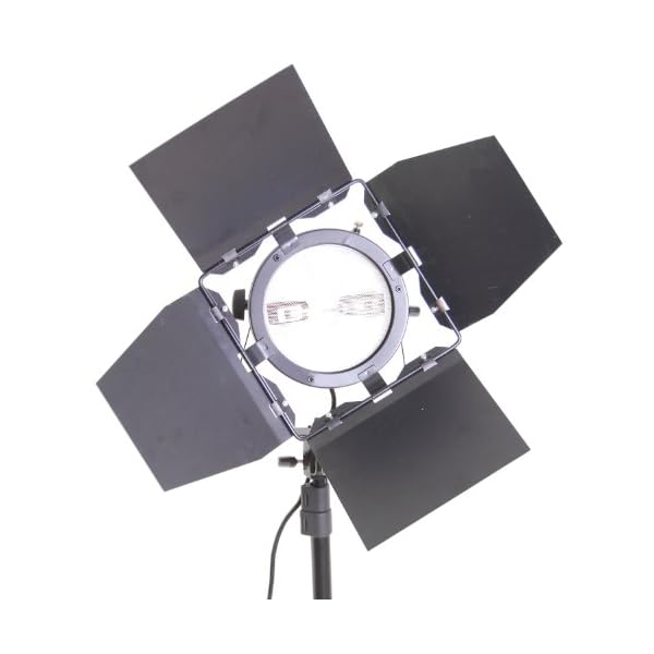 DYNASUN DJ800 800W Profi Halogen Videoleuchte Quartz Filmleuchte Studioleuchte Redhead dimmbar Quarz m. Abschirmklappen… – Bild 3