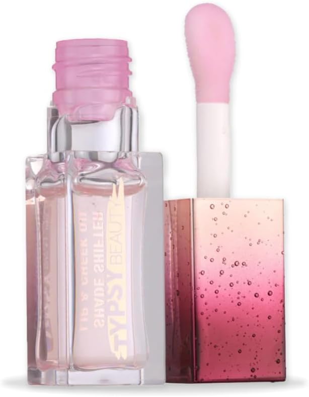 Shade Shifter pH Reactive Color Changing Lip Tint Oil | Lip & Cheek Tint with Acai Berry & Hibiscus | Long-Lasting Glossy Pink Lip Oil for Women, Formulated in Italy | 6.4g