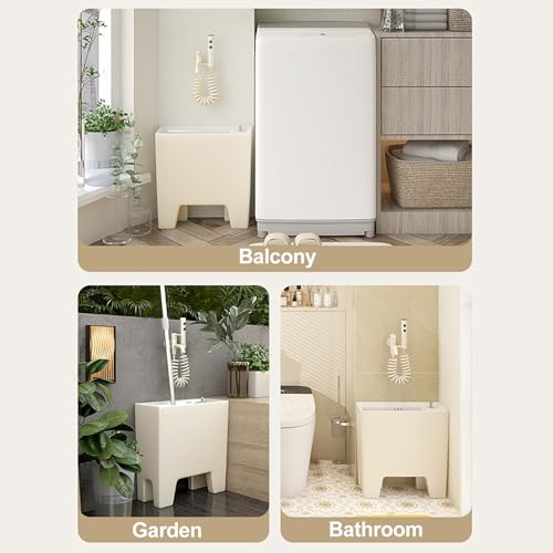 Cerámica multiusos para piscina y baño beige 35x29x40cm miniatura 7